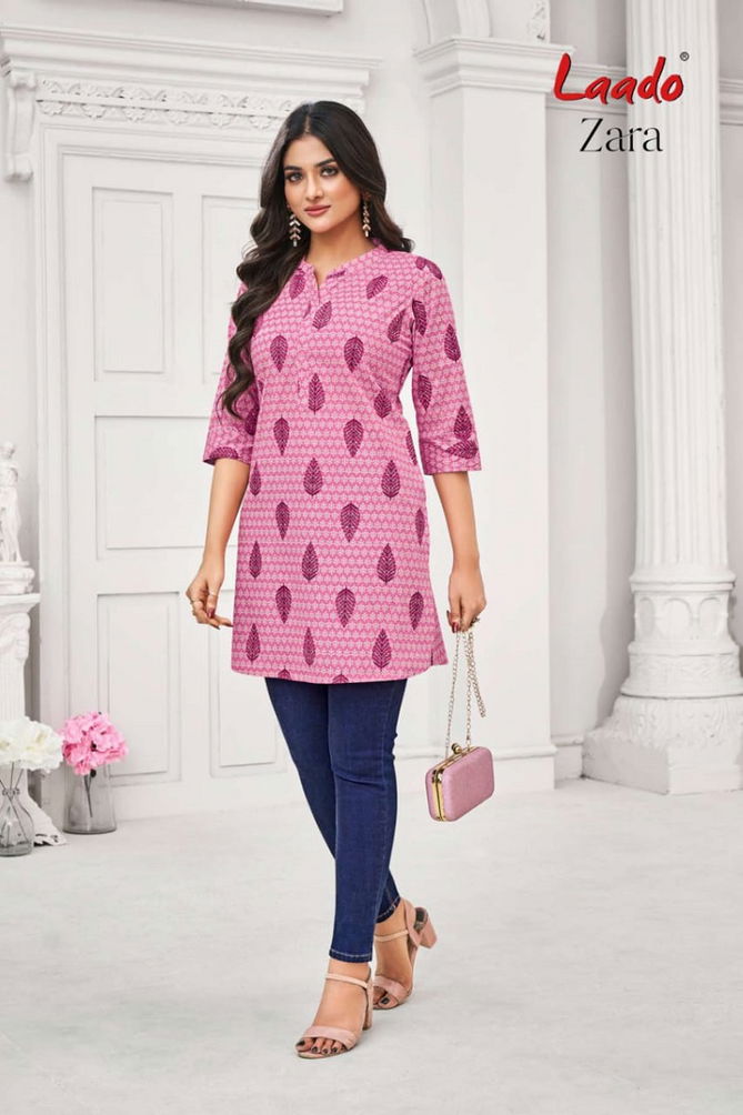 Laado Zara Vol 2 2001 To 2012 Short Printed Kurti Wholesalers In Delhi